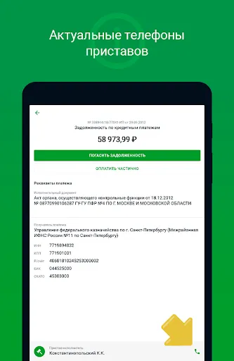 Скриншот 8 — Проверка долгов