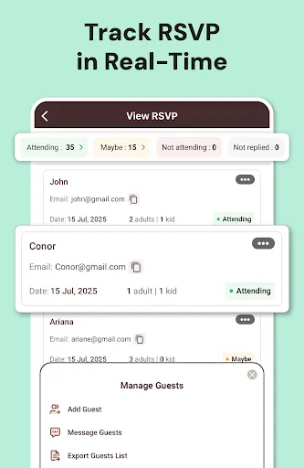 Скриншот 6 — Invitation Maker & RSVP Cards