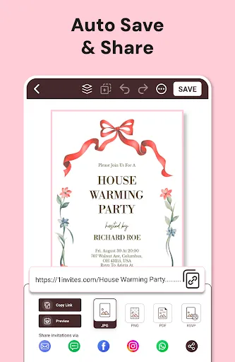 Скриншот 8 — Invitation Maker & RSVP Cards