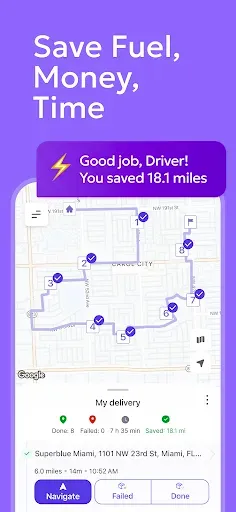Скриншот 2 — Optiway Multi Stop Planner