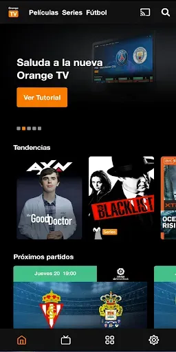 Скриншот 1 — Orange TV