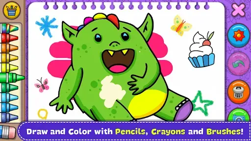 Скриншот 1 — Fantasy Coloring Book & Games