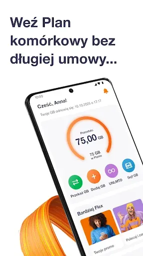 Скриншот 1 — Orange Flex – oferta z eSIM