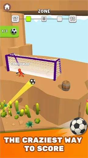 Скриншот 3 — Crazy Kick! Fun Football game