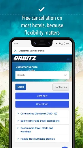 Скриншот 2 — Orbitz Hotels & Flights