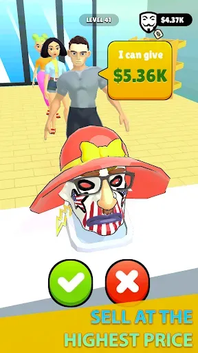 Скриншот 1 — Mask Evolution: 3D Run Game