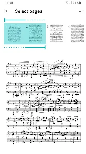 Скриншот 2 — PlayScore2 needs hi-end camera