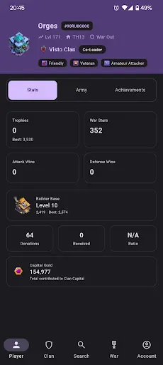 Скриншот 1 — ClashSight for Clash of Clans