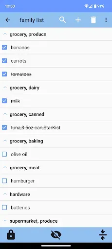 Скриншот 1 — HausAdmin - shopping list