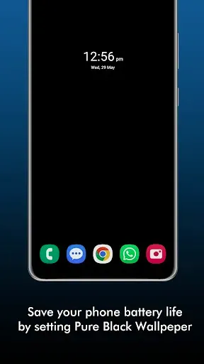 Скриншот 3 — Pure Black Wallpaper