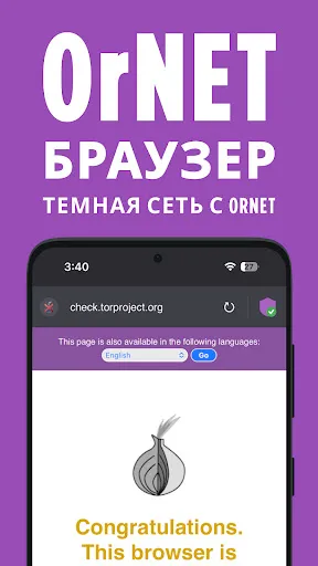 Скриншот 2 — OrNET браузер