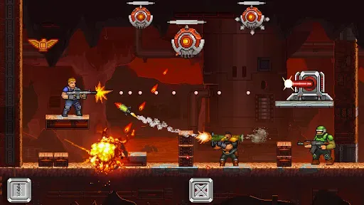 Скриншот 1 — Gun Force: беги и стреляй