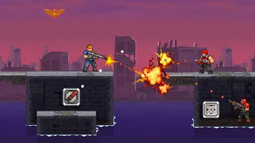Скриншот 3 — Gun Force: беги и стреляй