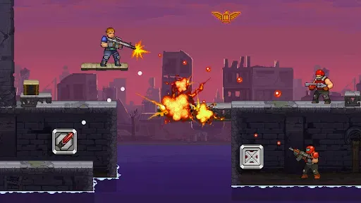 Скриншот 7 — Gun Force: беги и стреляй