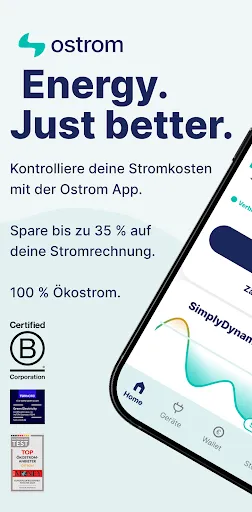 Скриншот 1 — Ostrom Energie - Smart & Grün