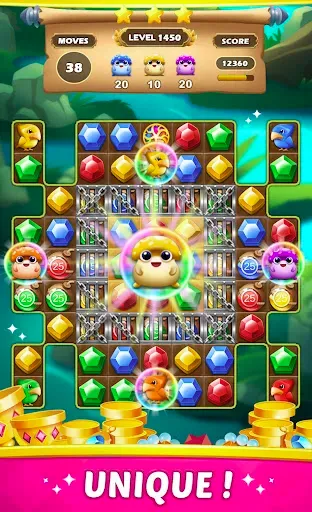Скриншот 1 — Jewels Planet - Match 3 Games