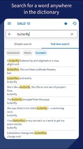 Скриншот 3 — Oxford Advanced Learner's Dict