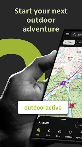 Скриншот 1 — Outdooractive. Hike and Ride