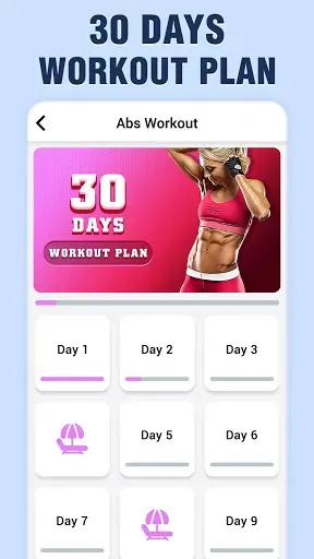 Скриншот 1 — Abs Workout - тонкая талия