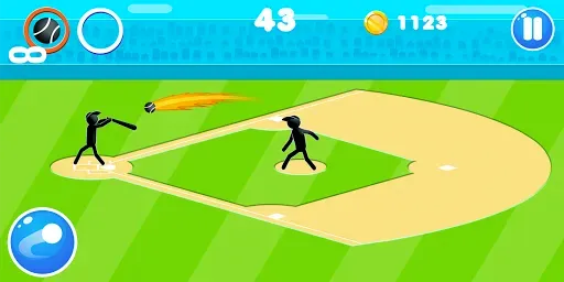 Скриншот 1 — Stickman Baseball
