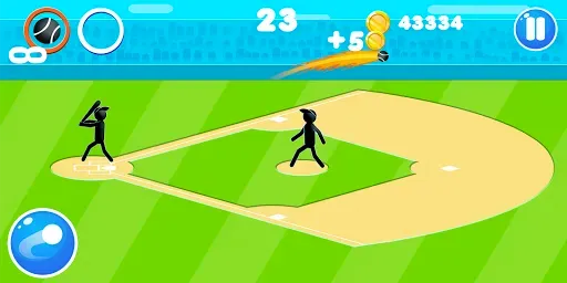 Скриншот 2 — Stickman Baseball