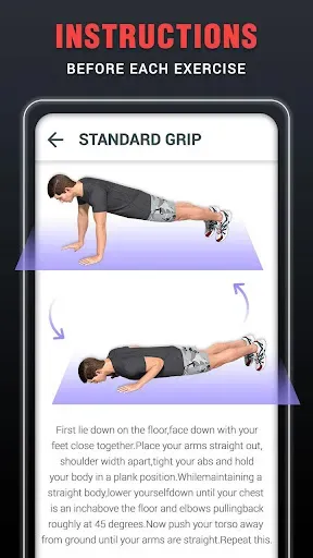 Скриншот 4 — Chest Workouts for Men at Home