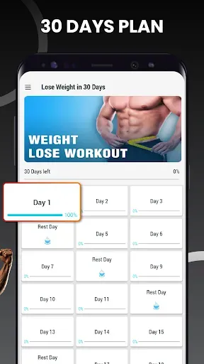 Скриншот 4 — Men Workout - Home Fitness