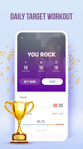Скриншот 5 — Gain Weight App: Diet Exercise