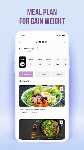 Скриншот 6 — Gain Weight App: Diet Exercise