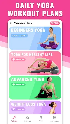 Скриншот 1 — Yoga: приложение для похудения