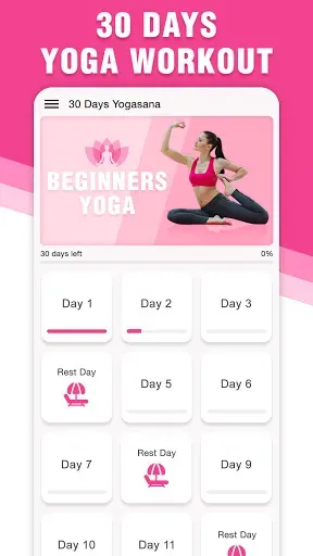 Скриншот 2 — Yoga: приложение для похудения