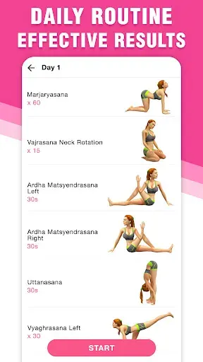 Скриншот 4 — Yoga: приложение для похудения