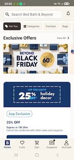 Скриншот 2 — Bed Bath & Beyond