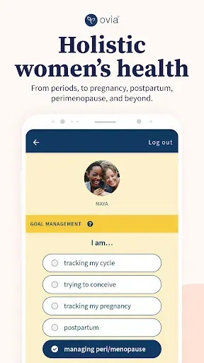 Скриншот 1 — Ovia Cycle & Pregnancy Tracker