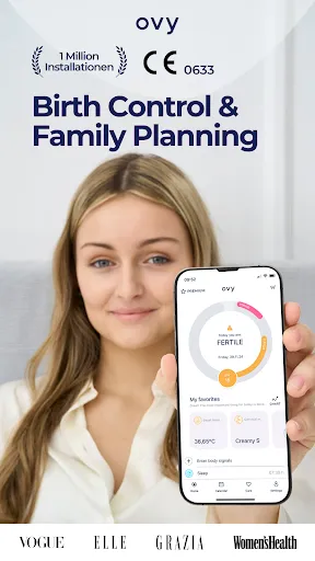 Скриншот 1 — Ovy – Contraception Pregnancy