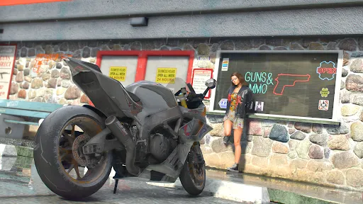 Скриншот 2 — Xtreme Bike Driving Moto Games