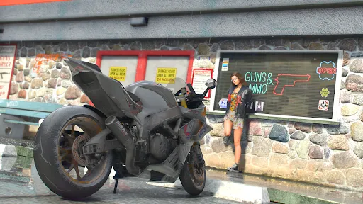 Скриншот 8 — Xtreme Bike Driving Moto Games