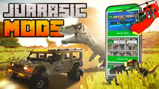 Скриншот 1 — Dinosaurs Mod for Minecraft PE