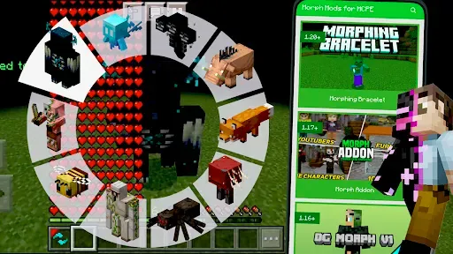 Скриншот 1 — Morph Mod for Minecraft PE