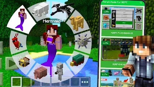 Скриншот 2 — Morph Mod for Minecraft PE