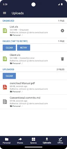 Скриншот 6 — ownCloud