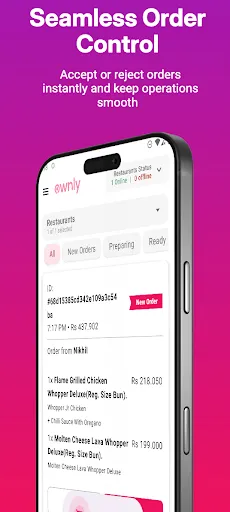 Скриншот 1 — Ownly Restaurant Partner