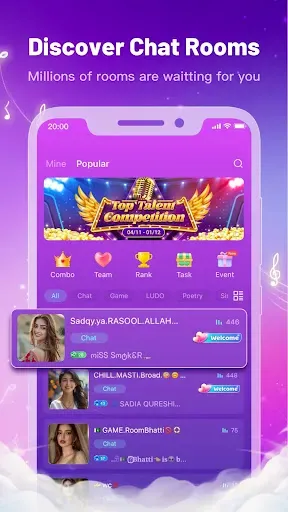 Скриншот 3 — OyeLite - Shorts & VoiceChat
