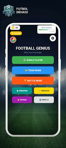 Скриншот 1 — Football Genius: Football Quiz