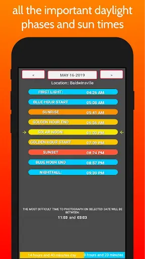 Скриншот 5 — SkyCandy - Sunset Forecast App