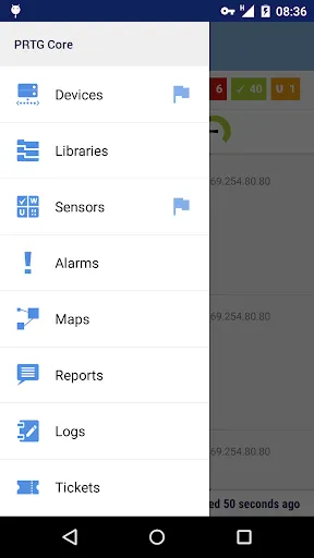 Скриншот 1 — PRTG for Android
