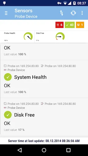 Скриншот 2 — PRTG for Android