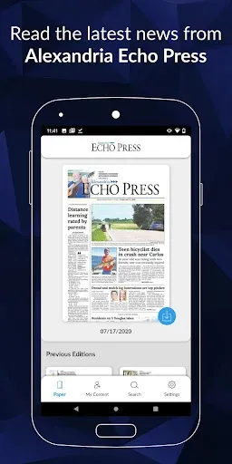 Скриншот 1 — Alexandria Echo Press E-Paper