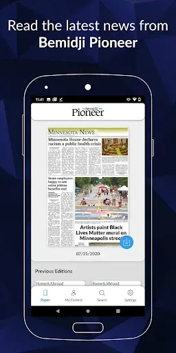 Скриншот 1 — Bemidji Pioneer E-paper