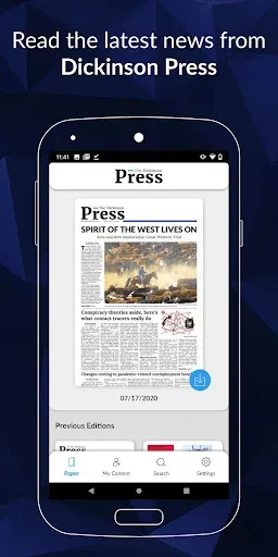 Скриншот 1 — The Dickinson Press E-paper